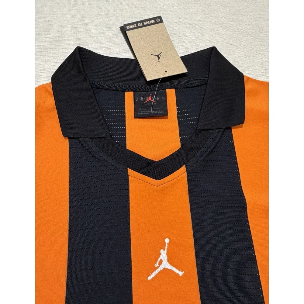 Nike Jordan Brooklyn Collegiate Goalie Shirt Mens Size M Orange HV0107-010 NWT